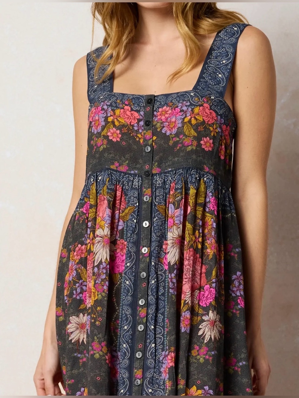 Natural Life Lucy Maxi Dress, Gray / Blue / Pink / Purple, Women’s Large - Picture 10 of 12
